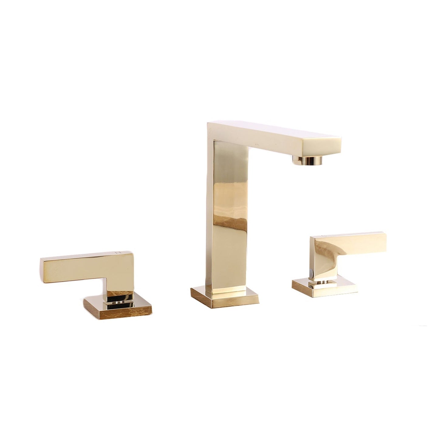 Eviva Sleek Gold Coated Widespread Bathroom Sink Faucet