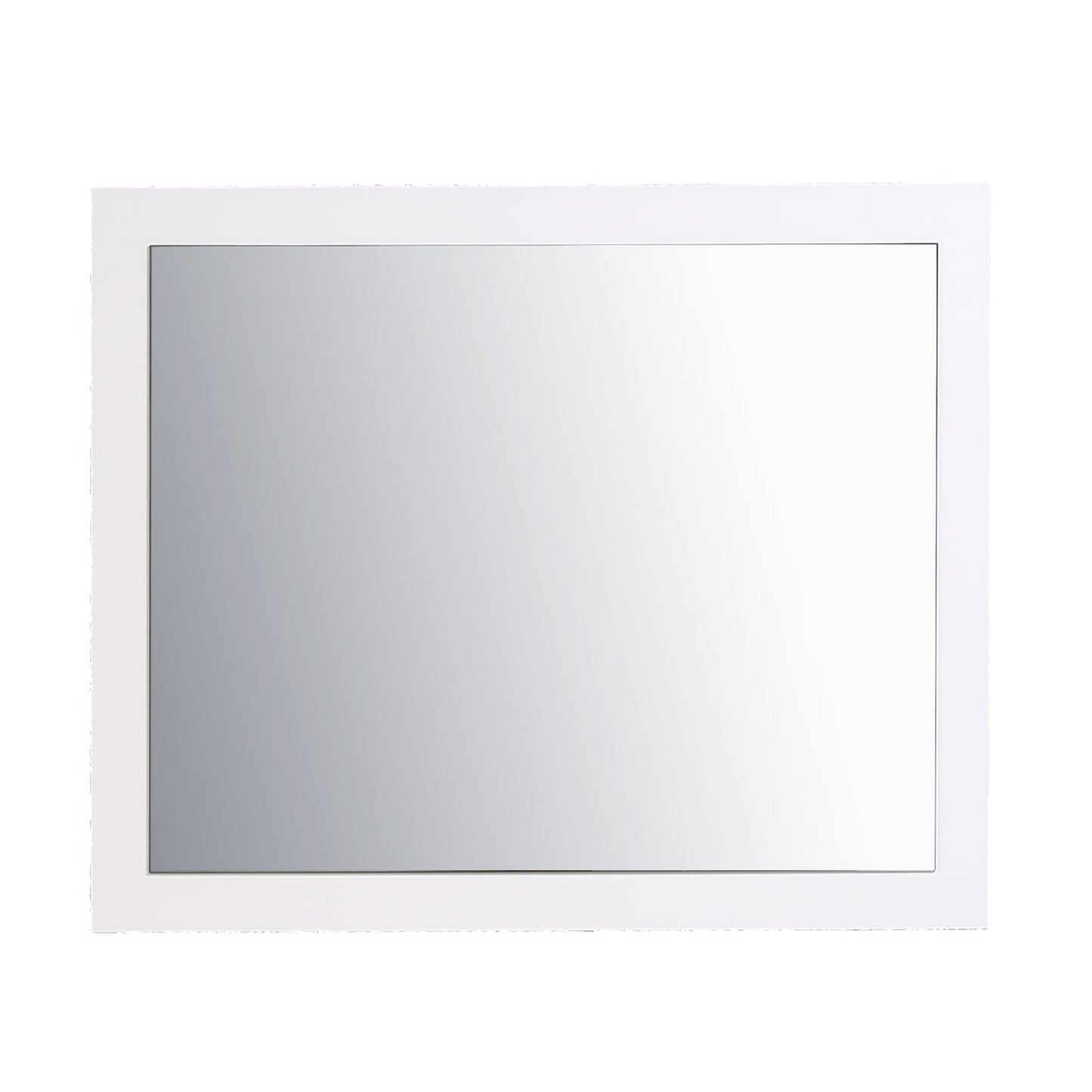 Eviva Sun 24" x 30" Glossy White Framed Bathroom Wall-Mounted Mirror