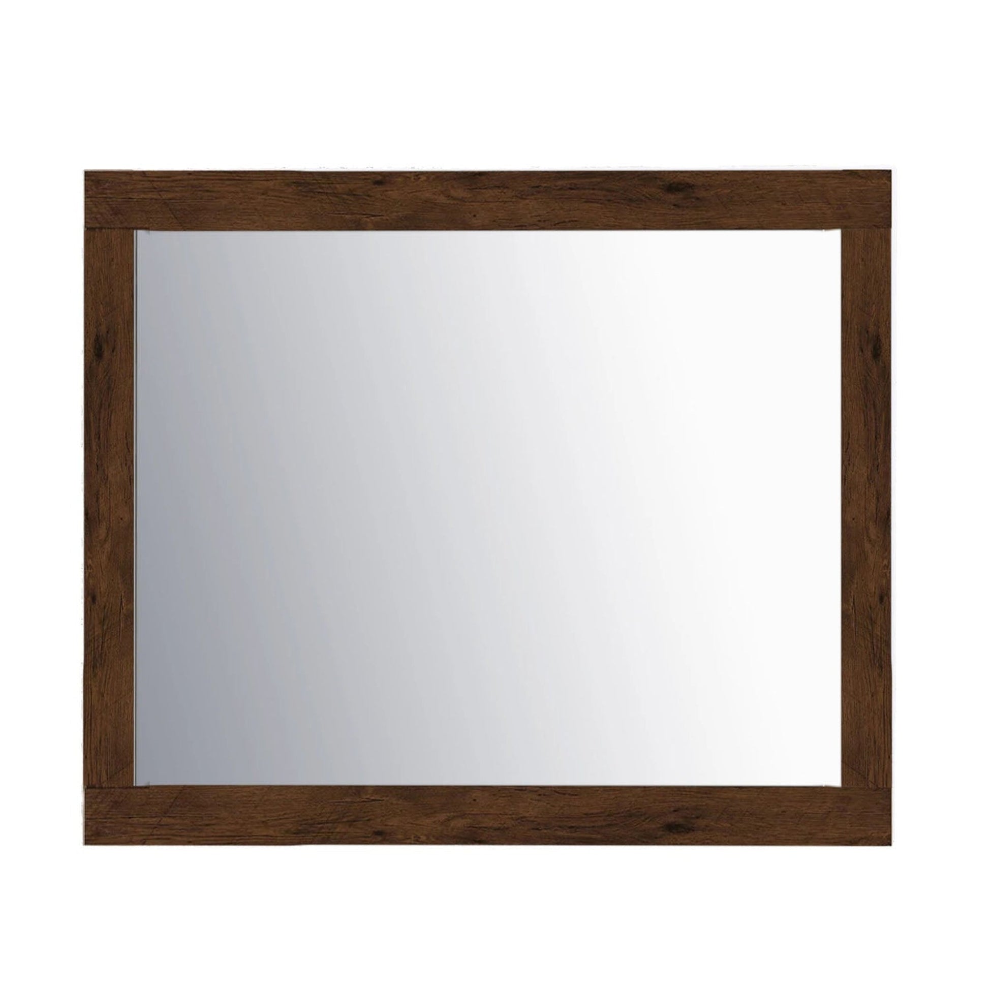 Eviva Sun 24" x 30" Rosewood Framed Bathroom Wall-Mounted Mirror