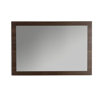 Eviva Sun 48" x 30" Gray Oak Framed Bathroom Wall-Mounted Mirror