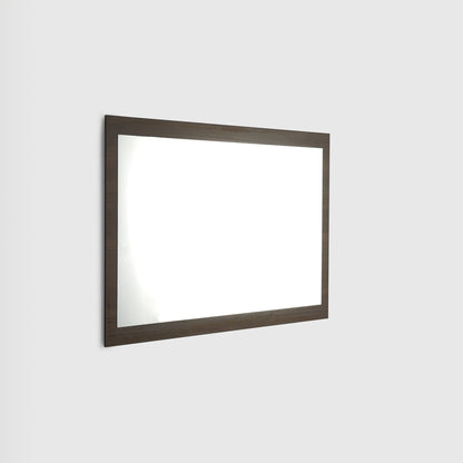 Eviva Sun 60" x 30" Gray Oak Framed Bathroom Wall-Mounted Mirror