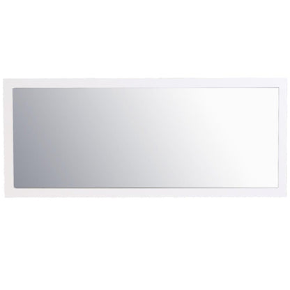 Eviva Sun 72" x 30" Glossy White Framed Bathroom Wall-Mounted Mirror