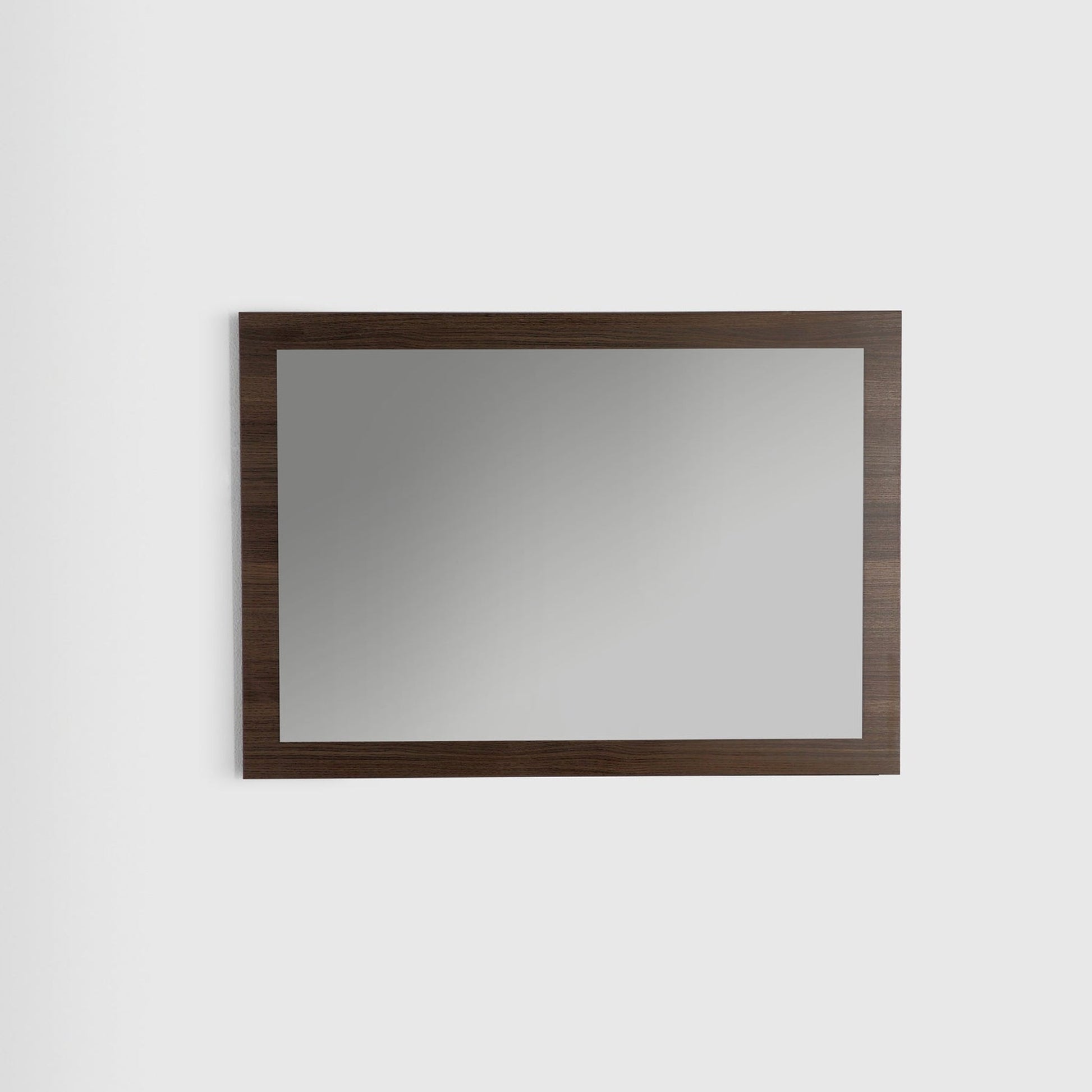 Eviva Sun 72" x 30" Gray Oak Framed Bathroom Wall-Mounted Mirror