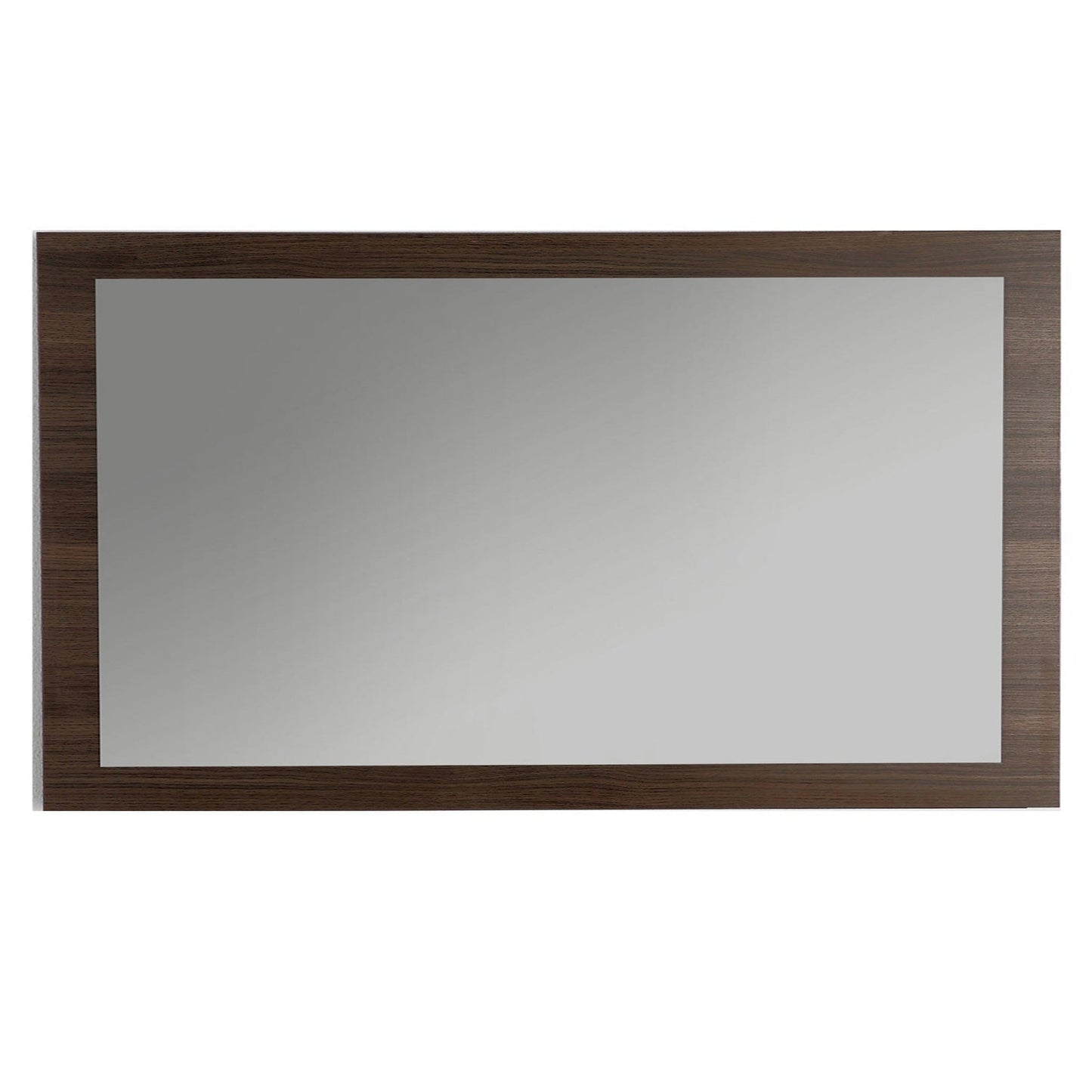 Eviva Sun 72" x 30" Gray Oak Framed Bathroom Wall-Mounted Mirror