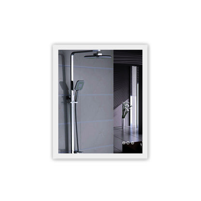 ExBrite Second Generation 30" x 36" Frameless LED Backlit Super Slim Bathroom Vanity Mirror With Night Light, Anti Fog, Dimmer, Touch Button and Waterproof IP44