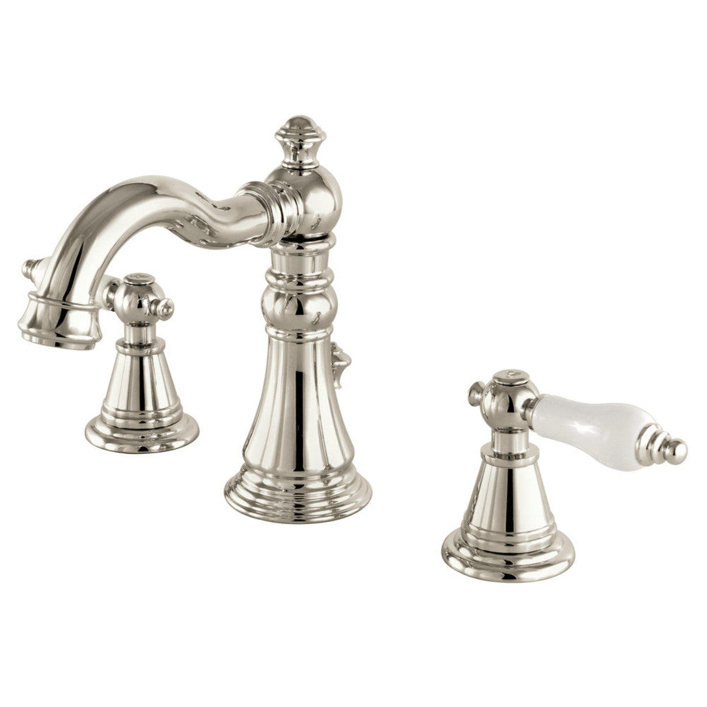 Fauceture FSC1979PL English Classic Widespread Bathroom Faucet, Polished Nickel