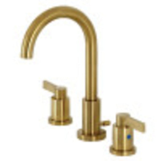 Fauceture FSC8923NDL NuvoFusion Widespread Bathroom Faucet, Brushed Brass