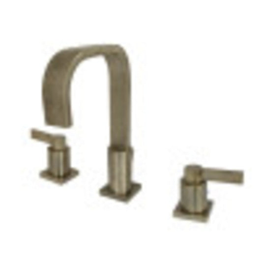 Fauceture FSC89633NDL NuvoFusion Widespread Bathroom Faucet, Antique Brass