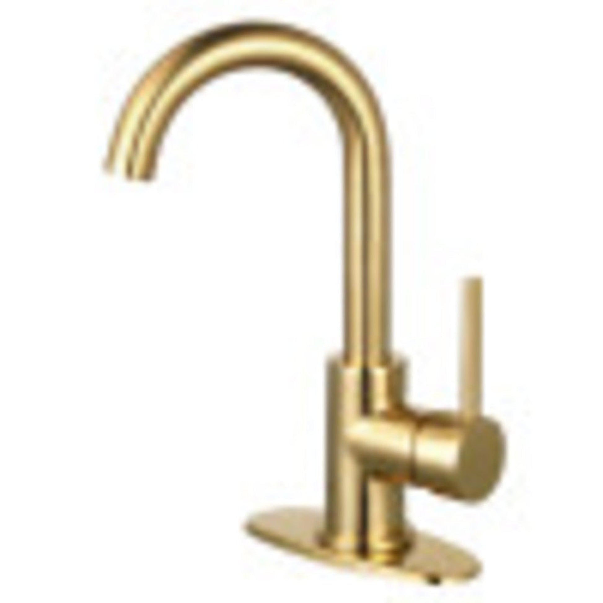 Fauceture LS8433DL Concord Single-Handle Bathroom Faucet with Push Pop-Up, Brushed Brass