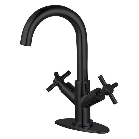 Fauceture LS8450JX Concord Two-Handle Bathroom Faucet with Push Pop-Up, Matte Black