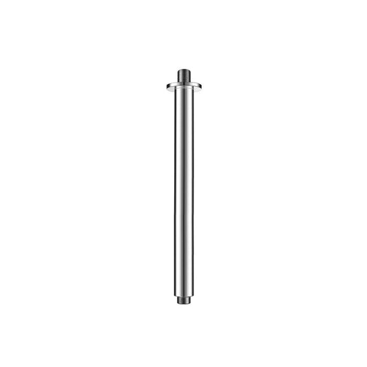Flusso Faucets Serie 100 12" Brushed Nickel PVD Solid Brass Ceiling-Mounted Shower Arm With Adjustable Sliding Flange