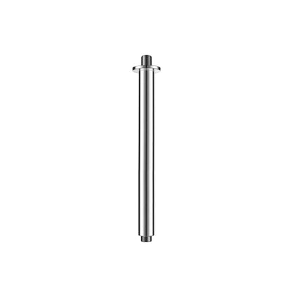 Flusso Faucets Serie 100 12" Polished Nickel PVD Solid Brass Ceiling-Mounted Shower Arm With Adjustable Sliding Flange