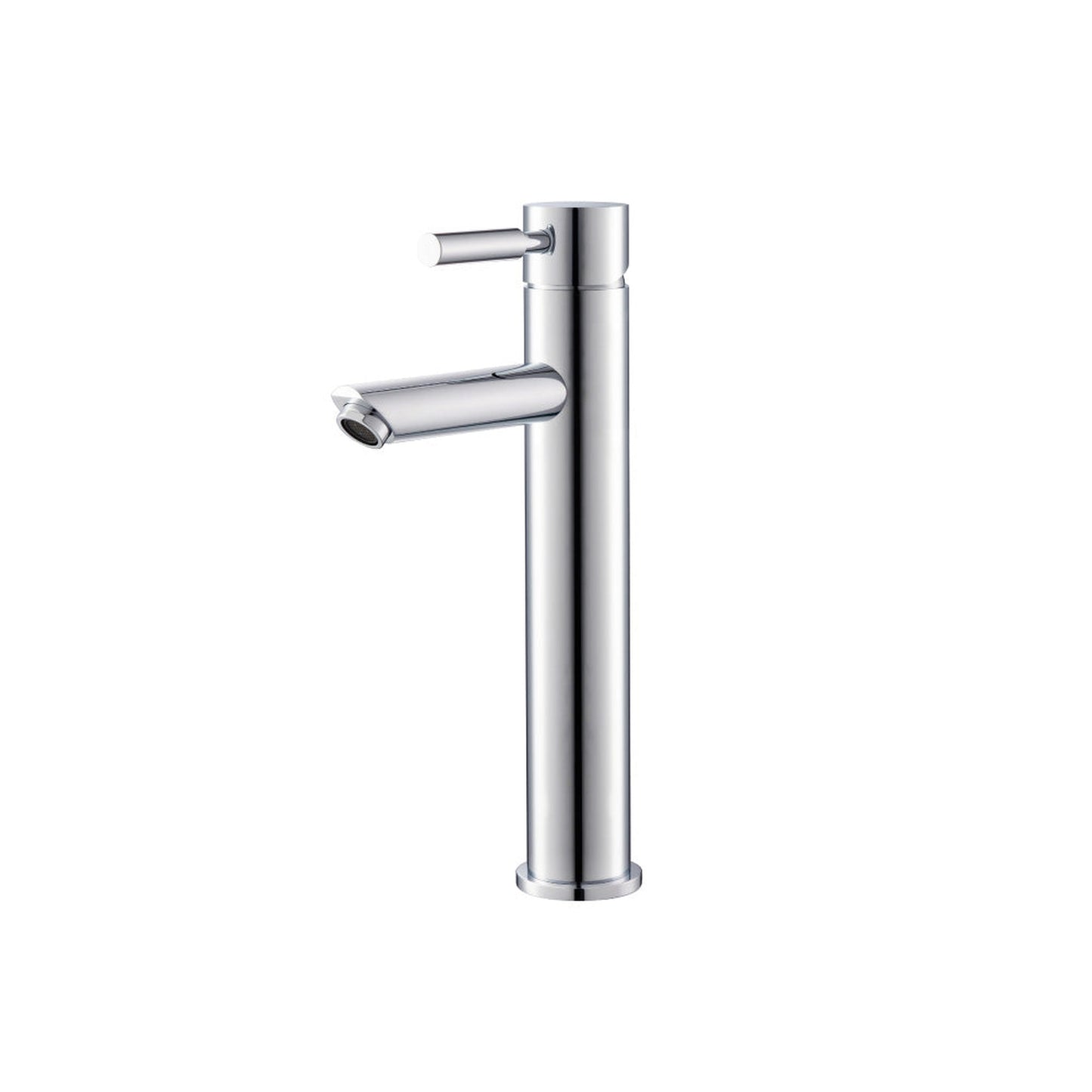 Flusso Faucets Serie 100 12" Single-Hole Brushed Nickel PVD Deck-Mounted Vessel Bathroom Sink Faucet