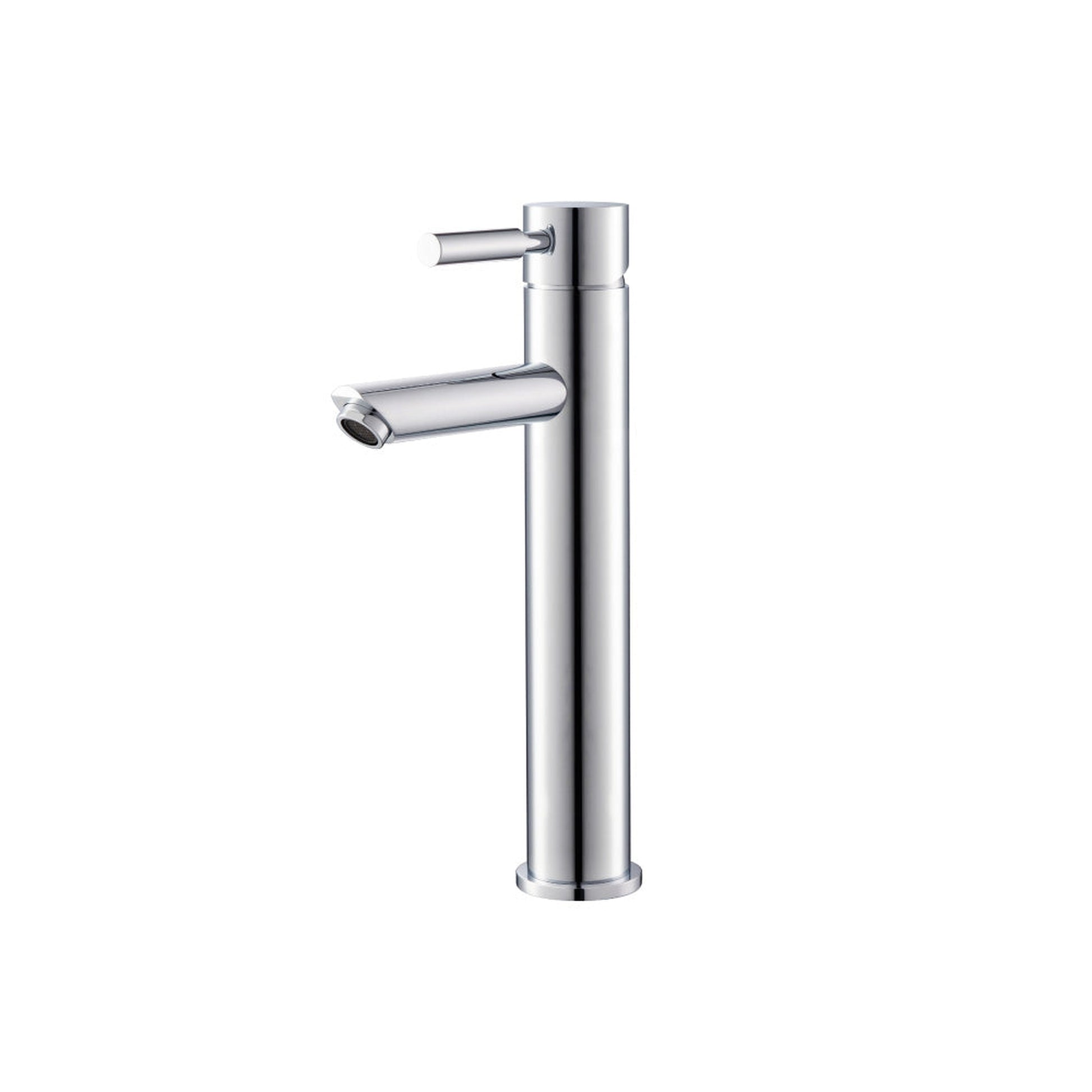 Flusso Faucets Serie 100 12" Single-Hole Brushed Nickel PVD Deck-Mounted Vessel Bathroom Sink Faucet