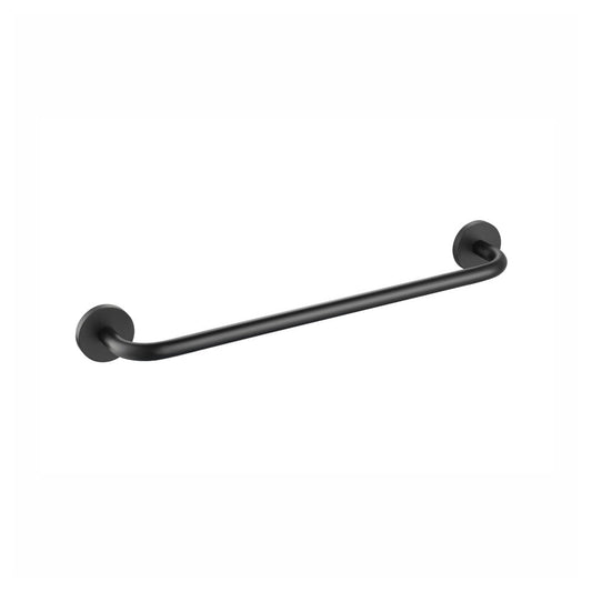 Flusso Faucets Serie 100 18" Matte Black Solid Brass Wall-Mounted Bathroom Towel Bar