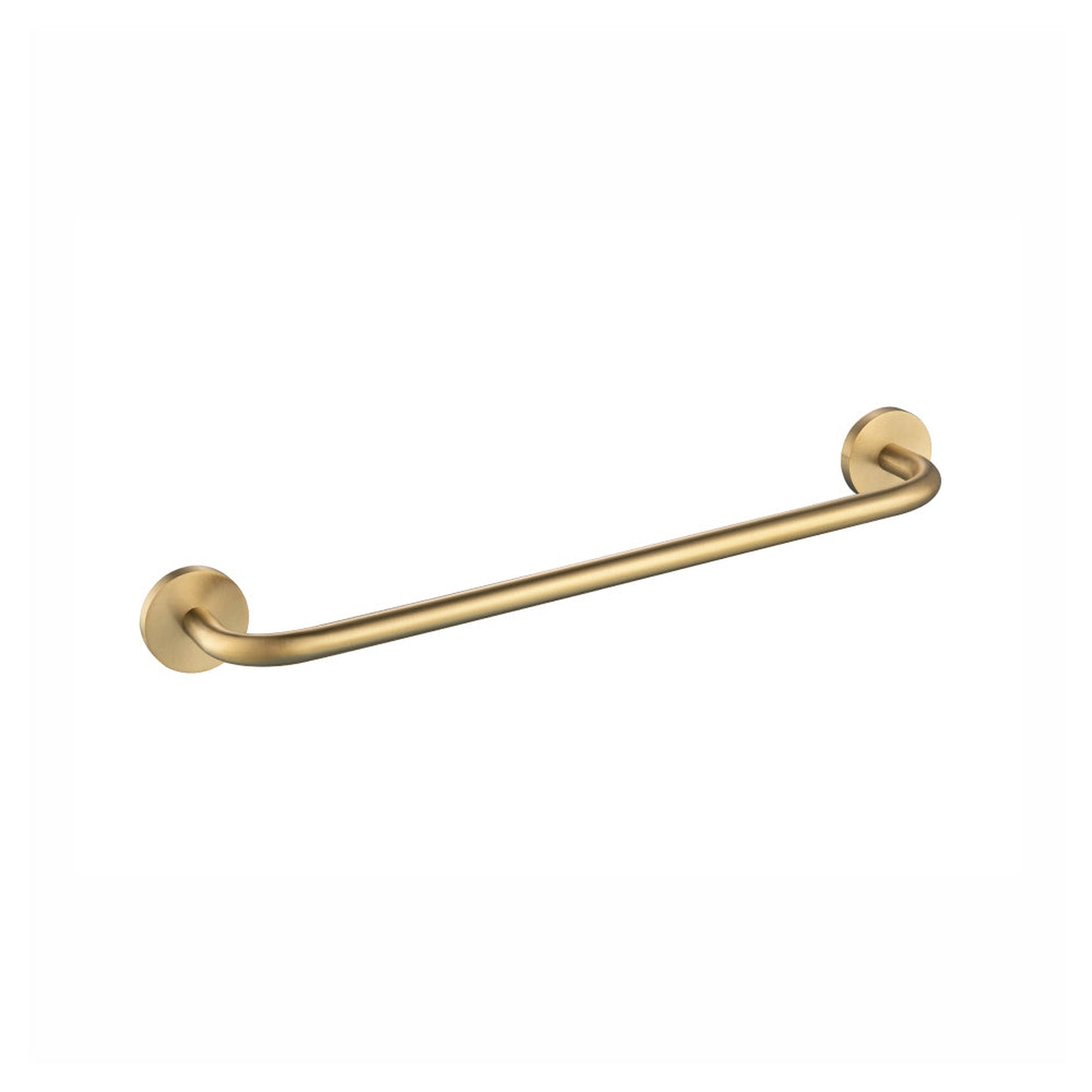 Flusso Faucets Serie 100 18" Satin Brass PVD Solid Brass Wall-Mounted Bathroom Towel Bar