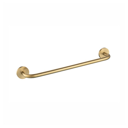 Flusso Faucets Serie 100 18" Satin Brass PVD Solid Brass Wall-Mounted Bathroom Towel Bar