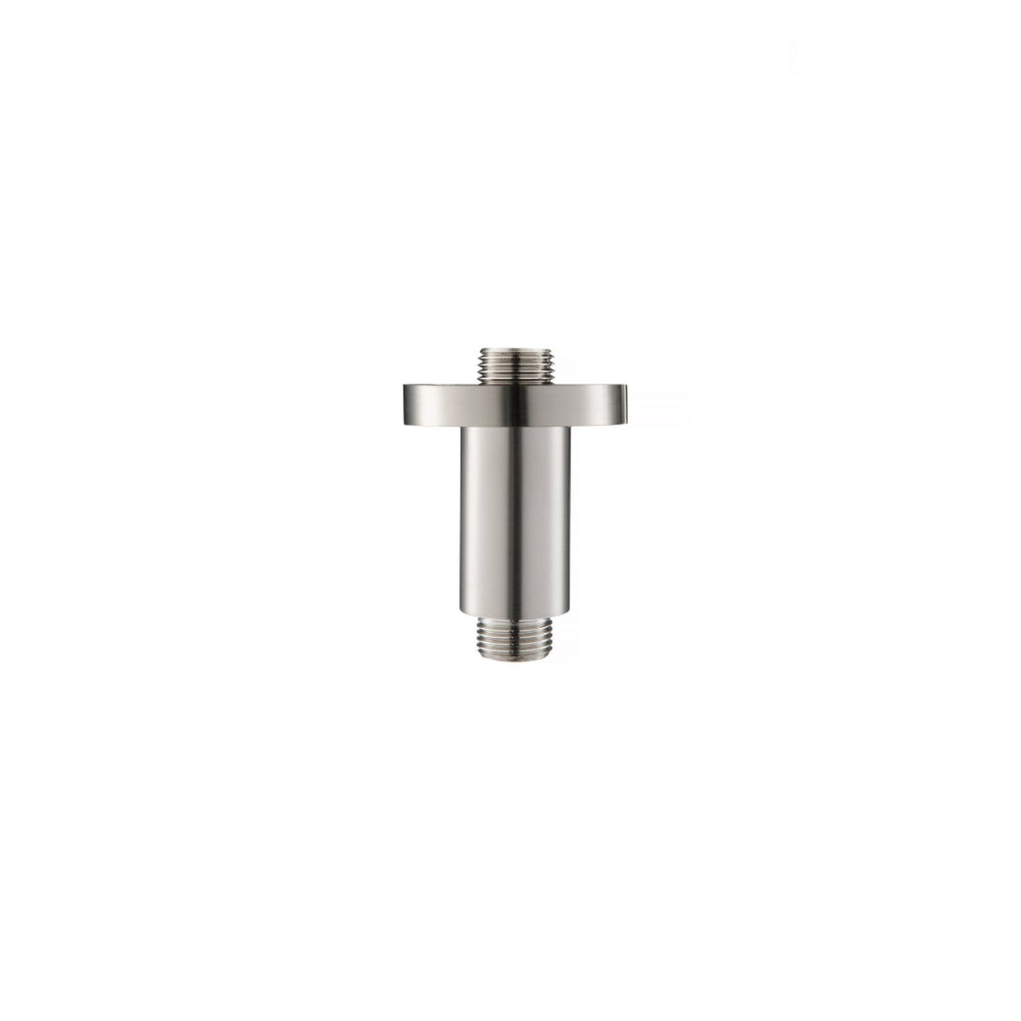 Flusso Faucets Serie 100 2" Brushed Nickel PVD Solid Brass Ceiling-Mounted Shower Arm With Adjustable Sliding Flange
