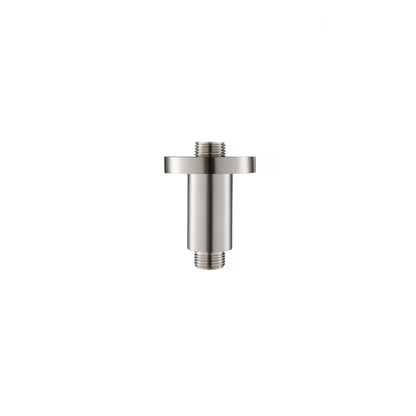 Flusso Faucets Serie 100 2" Brushed Nickel PVD Solid Brass Ceiling-Mounted Shower Arm With Adjustable Sliding Flange