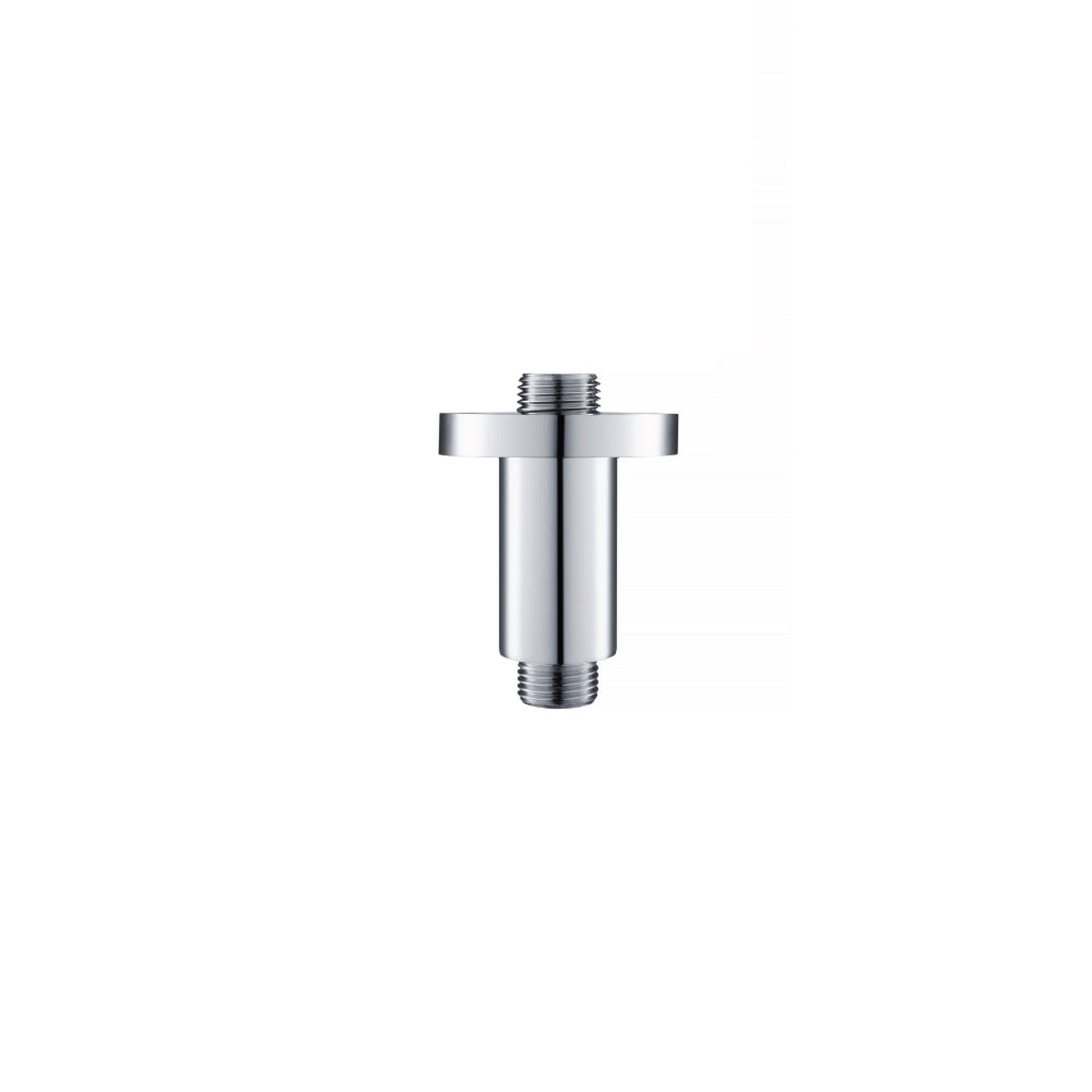 Flusso Faucets Serie 100 2" Chrome Solid Brass Ceiling-Mounted Shower Arm With Adjustable Sliding Flange