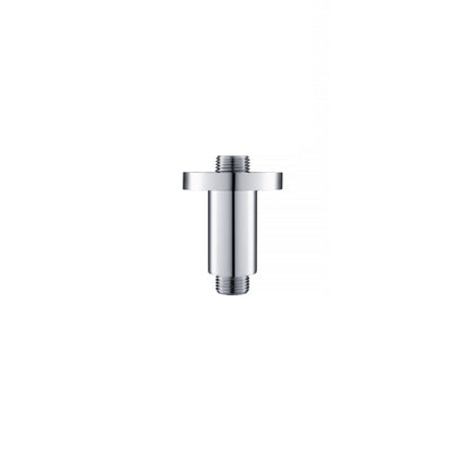 Flusso Faucets Serie 100 2" Chrome Solid Brass Ceiling-Mounted Shower Arm With Adjustable Sliding Flange