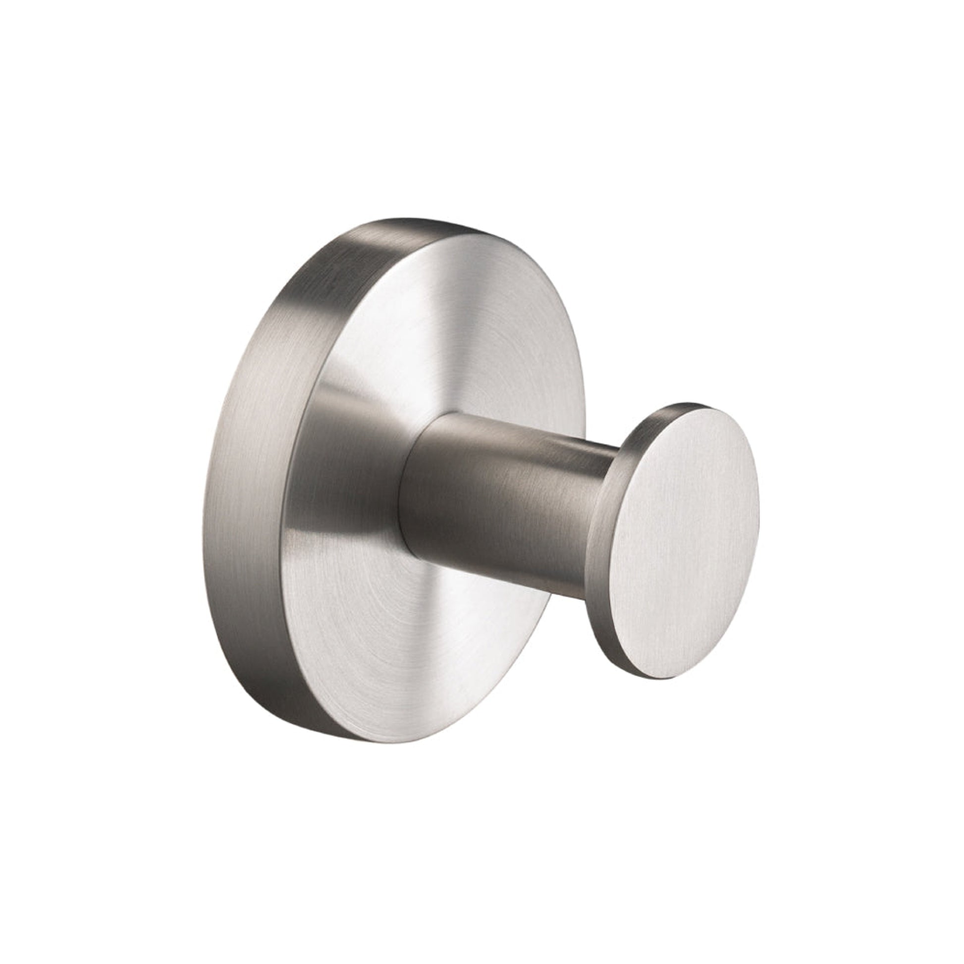 Flusso Faucets Serie 100 3" Brushed Nickel PVD Solid Brass Wall-Mounted Bathroom Towel and Robe Hook