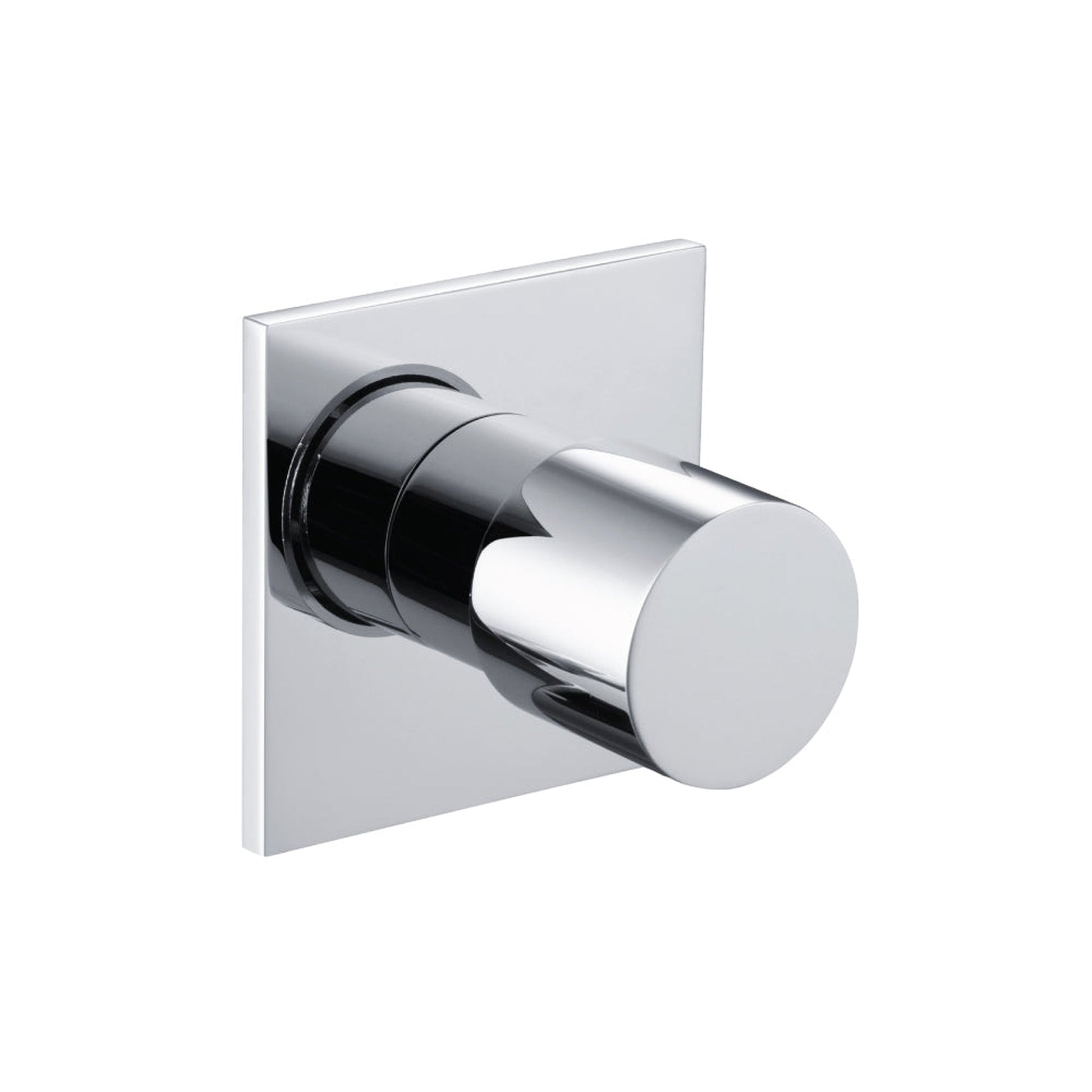 Flusso Faucets Serie 100 3" Chrome Wall Mounted Shower Faucet Trim With 3-Way Diverter Shower Rough Valve With Shared Outputs and Integrated Volume Control
