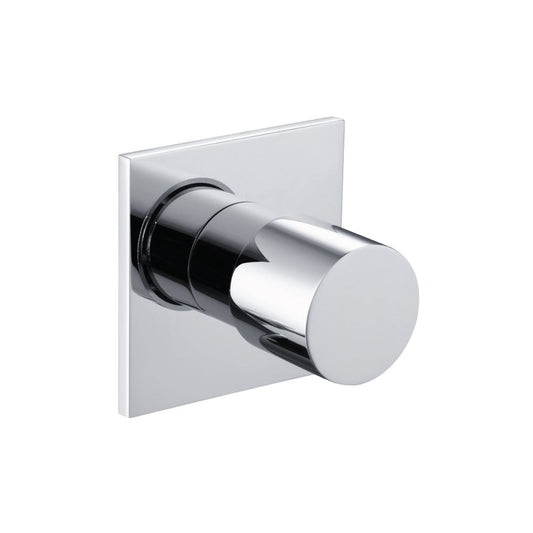 Flusso Faucets Serie 100 3" Chrome Wall Mounted Volume Control Shower Faucet Valve Trim