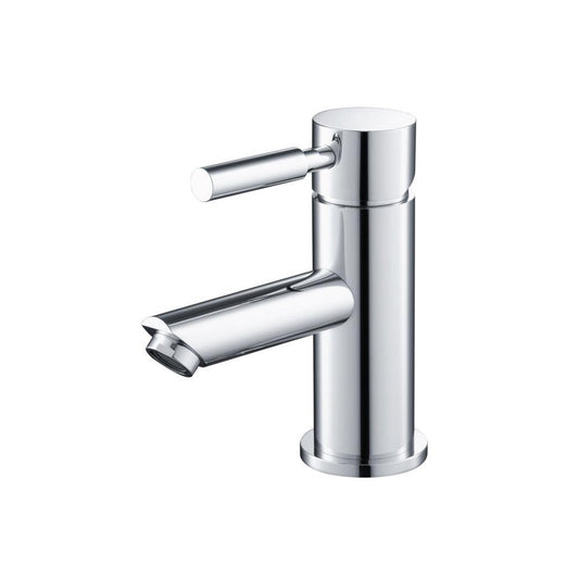 Flusso Faucets Serie 100 6" Single-Hole Matte Black Deck-Mounted Bathroom Sink Faucet With Pop-Up Drain