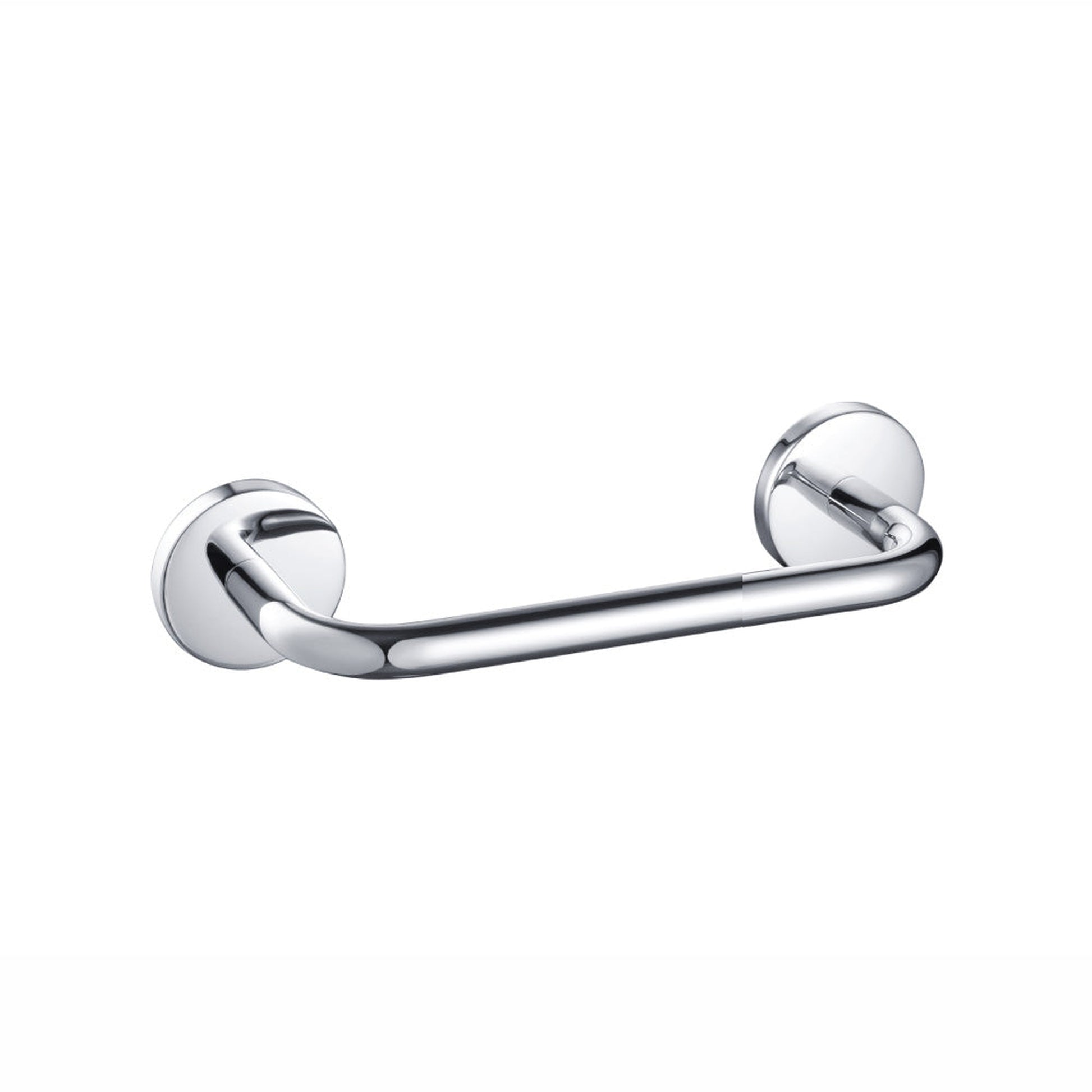 Flusso Faucets Serie 100 7" Mini Chrome Solid Brass Wall-Mounted Bathroom Towel Bar