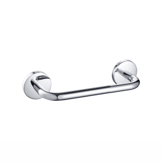 Flusso Faucets Serie 100 7" Mini Chrome Solid Brass Wall-Mounted Bathroom Towel Bar