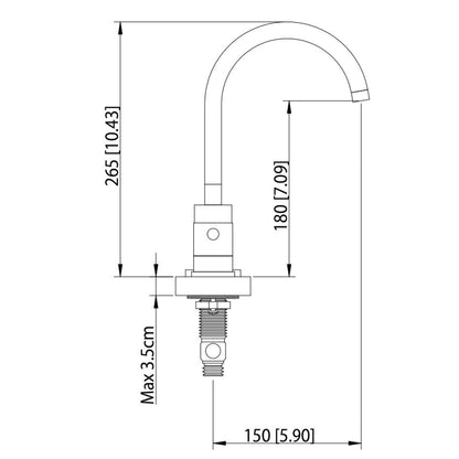 Flusso Faucets Serie 100 8" Three-Hole Satin Brass PVD Solid Brass Deck-Mounted Widespread Bathroom Sink Faucet With Overflow Pop-Up Drain