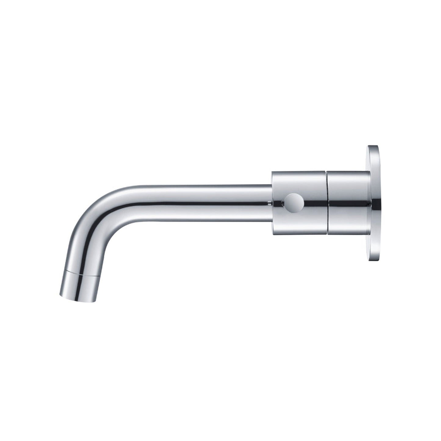 Flusso Faucets Serie 100 8" Three-Hole Satin Brass PVD Wall-Mounted Bathroom Sink Faucet With 0.50" Rough-In Valve