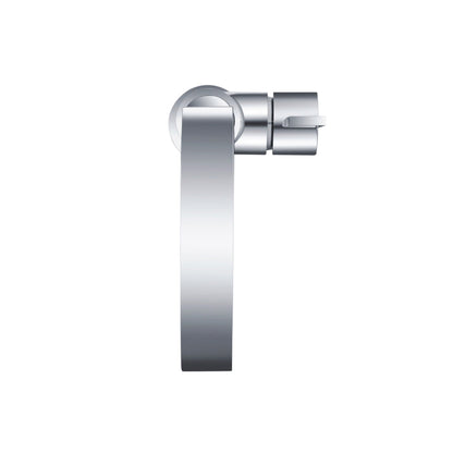 Flusso Faucets Serie 145 10" Single-Hole Chrome Solid Brass Deck-Mounted Sink Faucet With Swivel Spout