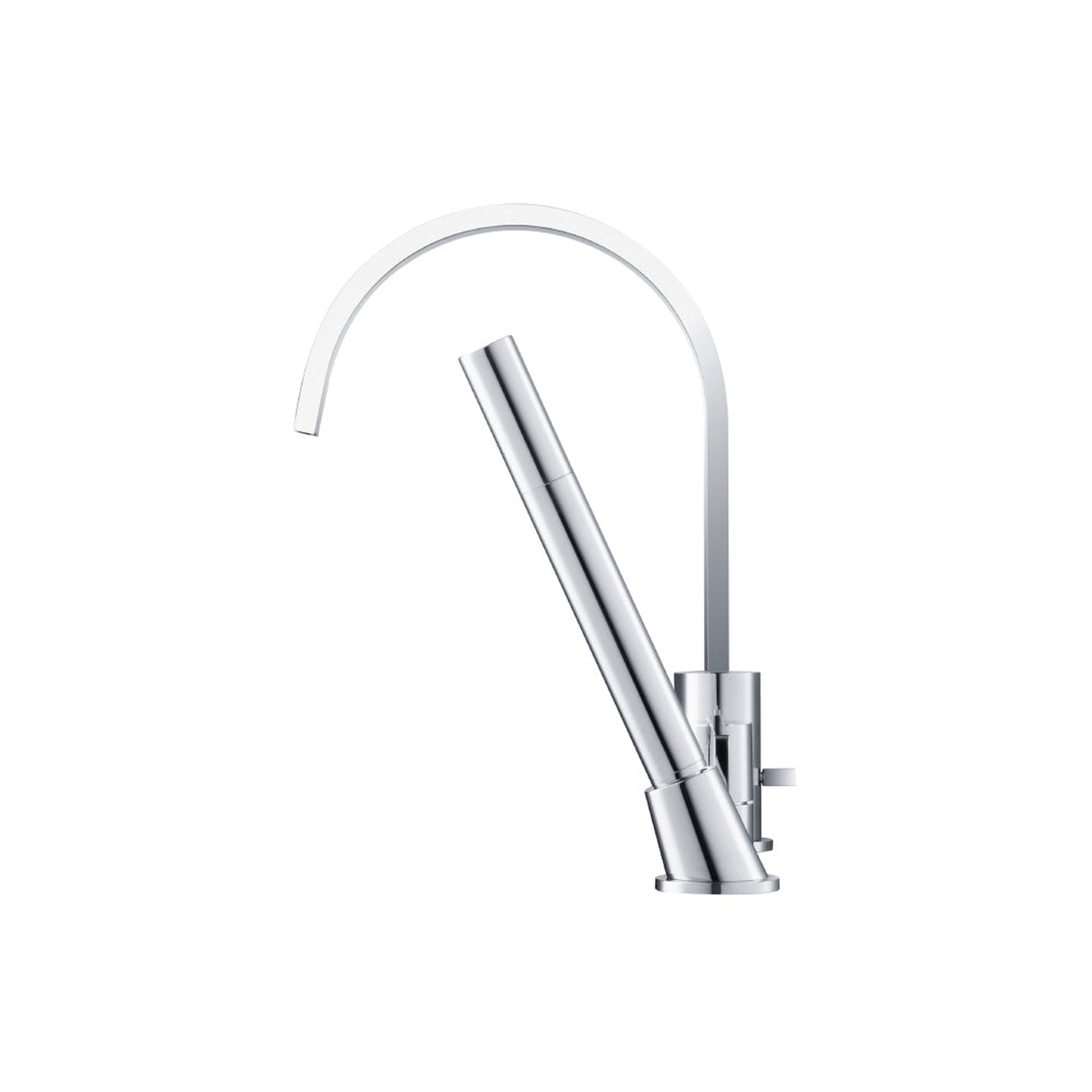 Flusso Faucets Serie 145 12" Four-Hole Chrome Solid Brass Deck-Mounted Roman Bathtub Faucet With Hand Shower