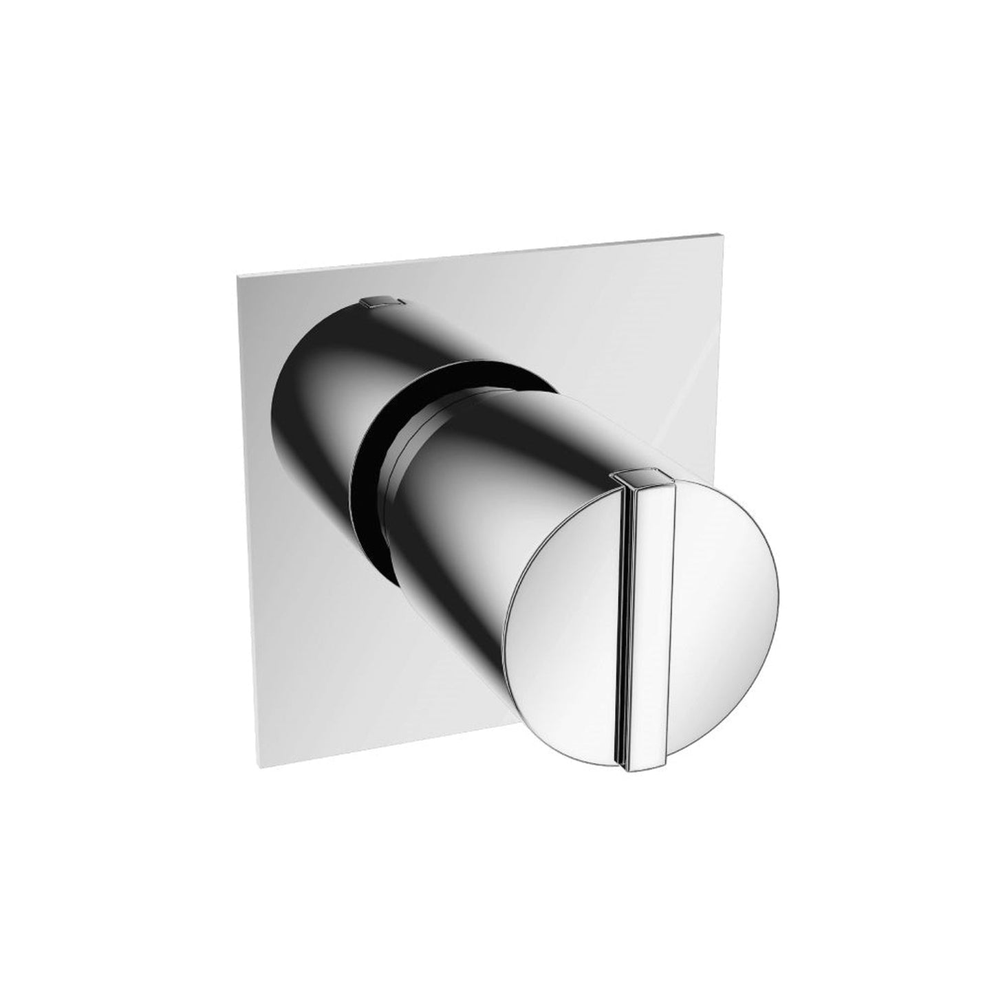 Flusso Faucets Serie 145 3" Chrome Wall Mounted Shower Faucet Trim With 0.75" Single-Output NPT Female Connection Volume Control Valve