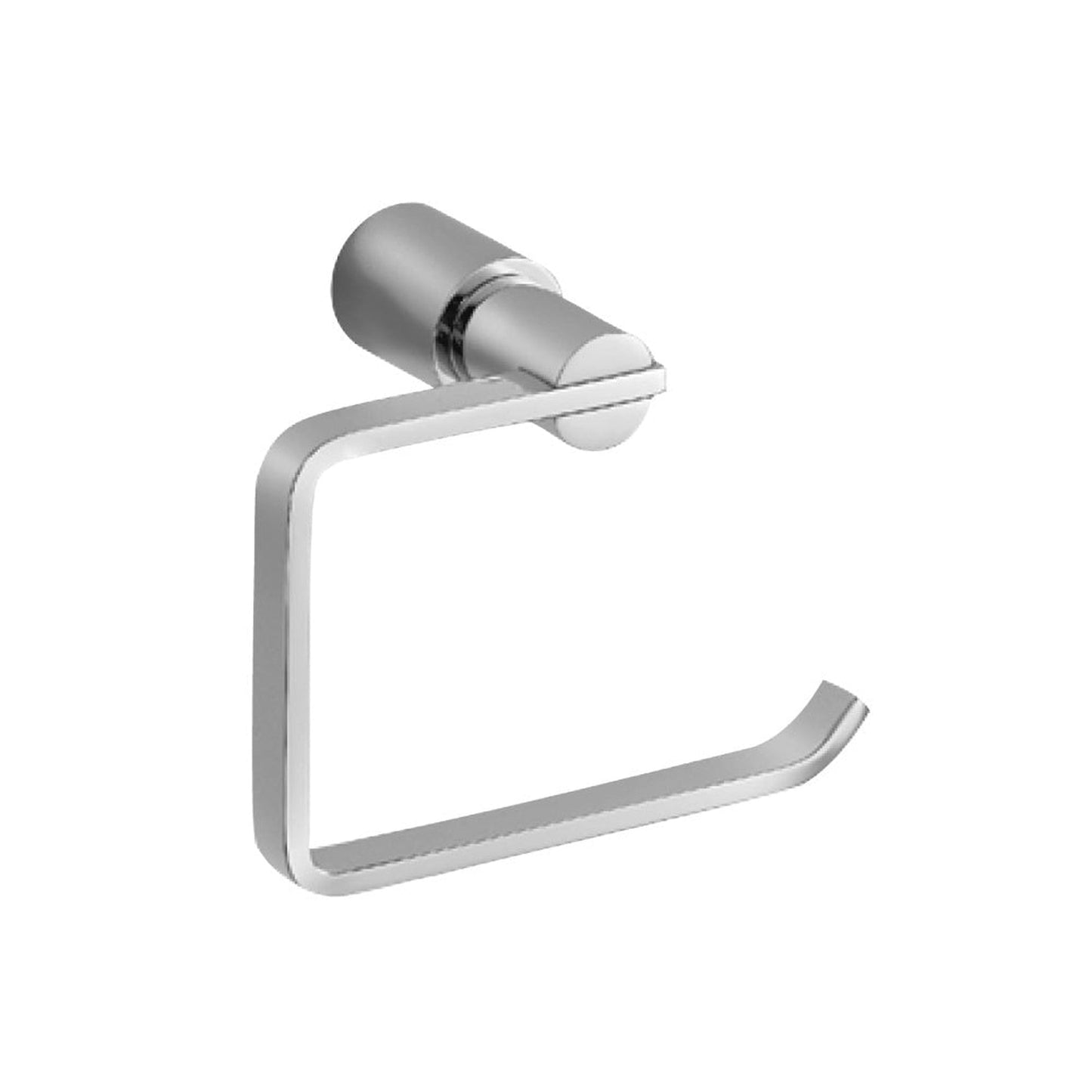 Flusso Faucets Serie 145 4" Chrome Solid Brass Wall-Mounted Toilet Paper Holder