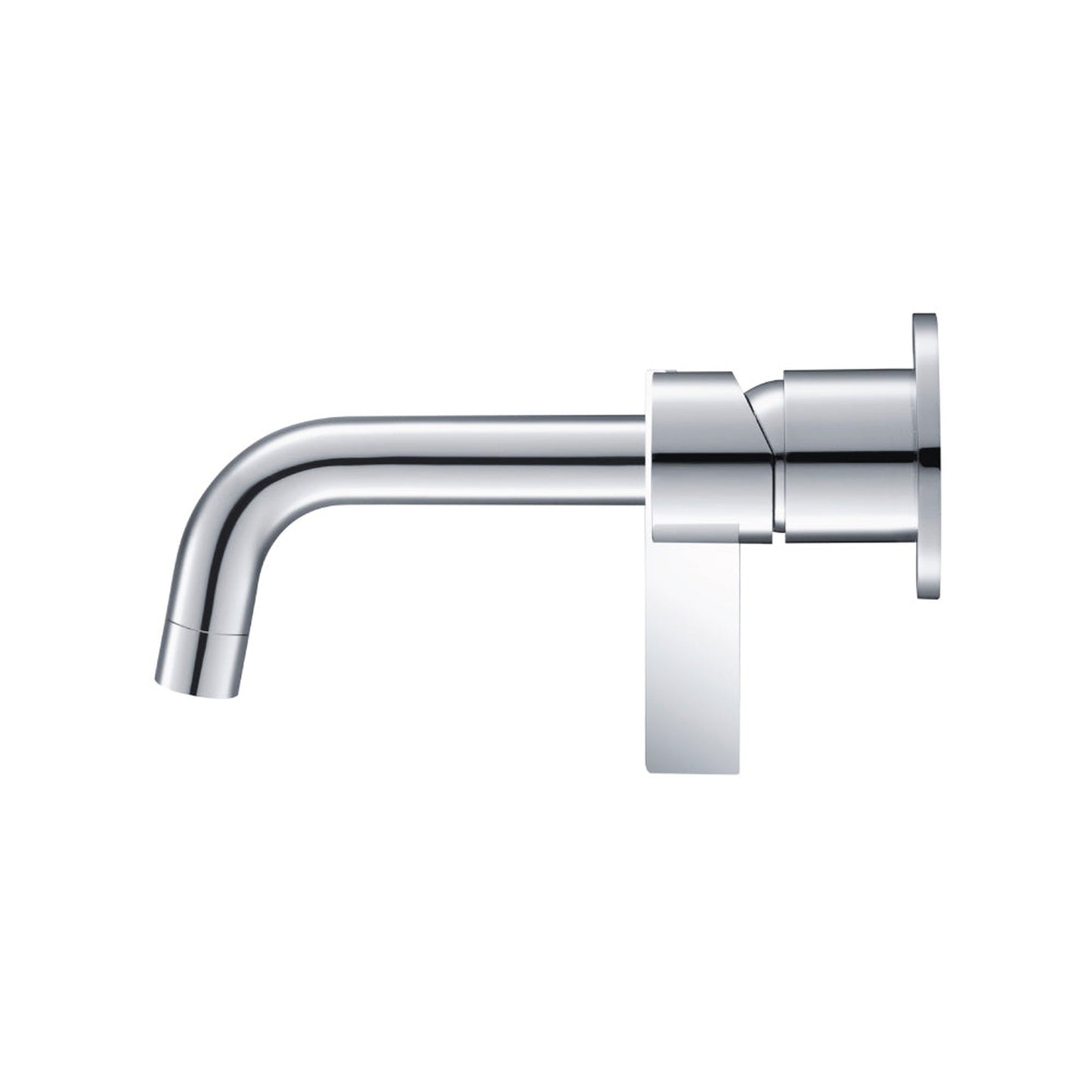 Flusso Faucets Serie 145 4" Two-Hole Chrome Wall-Mounted Bathroom Sink Faucet With Rough-In Valve