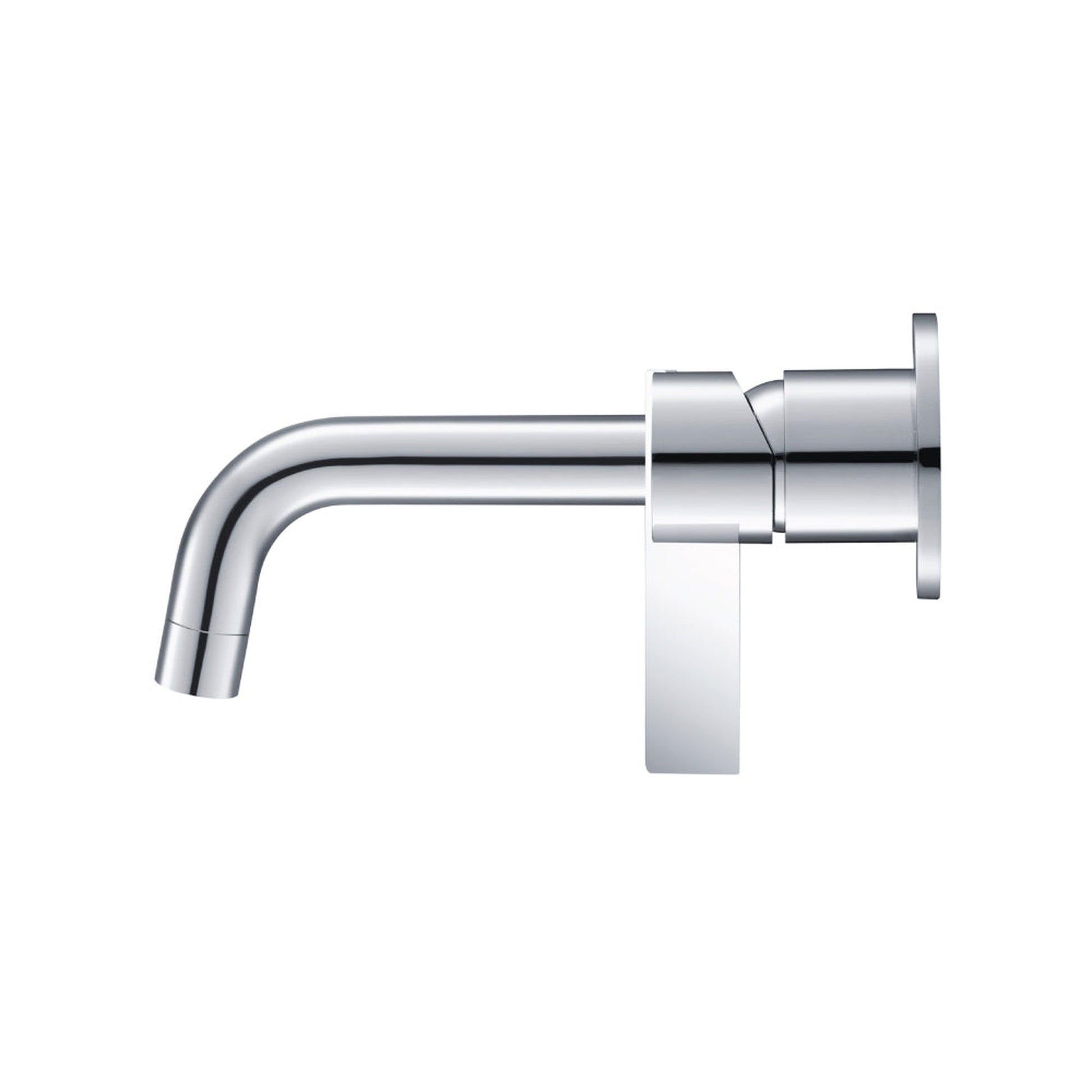 Flusso Faucets Serie 145 4" Two-Hole Chrome Wall-Mounted Bathroom Sink Faucet With Rough-In Valve