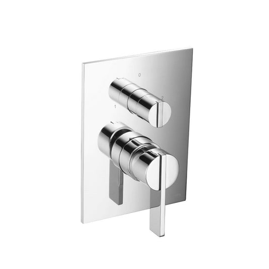 Flusso Faucets Serie 145 8" Chrome Tub / Shower Trim With Handle And 2-Way Diverter