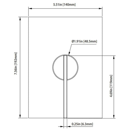 Flusso Faucets Serie 145 Single Output Chrome Wall-Mounted Shower Set With 6" Solid Brass Rainhead Shower Head, Single Handle Shower Trim and 1-Output Single Control Pressure Balance Valve