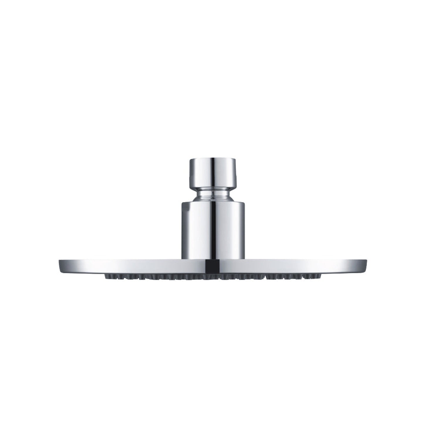 Flusso Faucets Serie 145 Single Output Chrome Wall-Mounted Shower Set With 6" Solid Brass Rainhead Shower Head, Single Handle Shower Trim and 1-Output Single Control Pressure Balance Valve