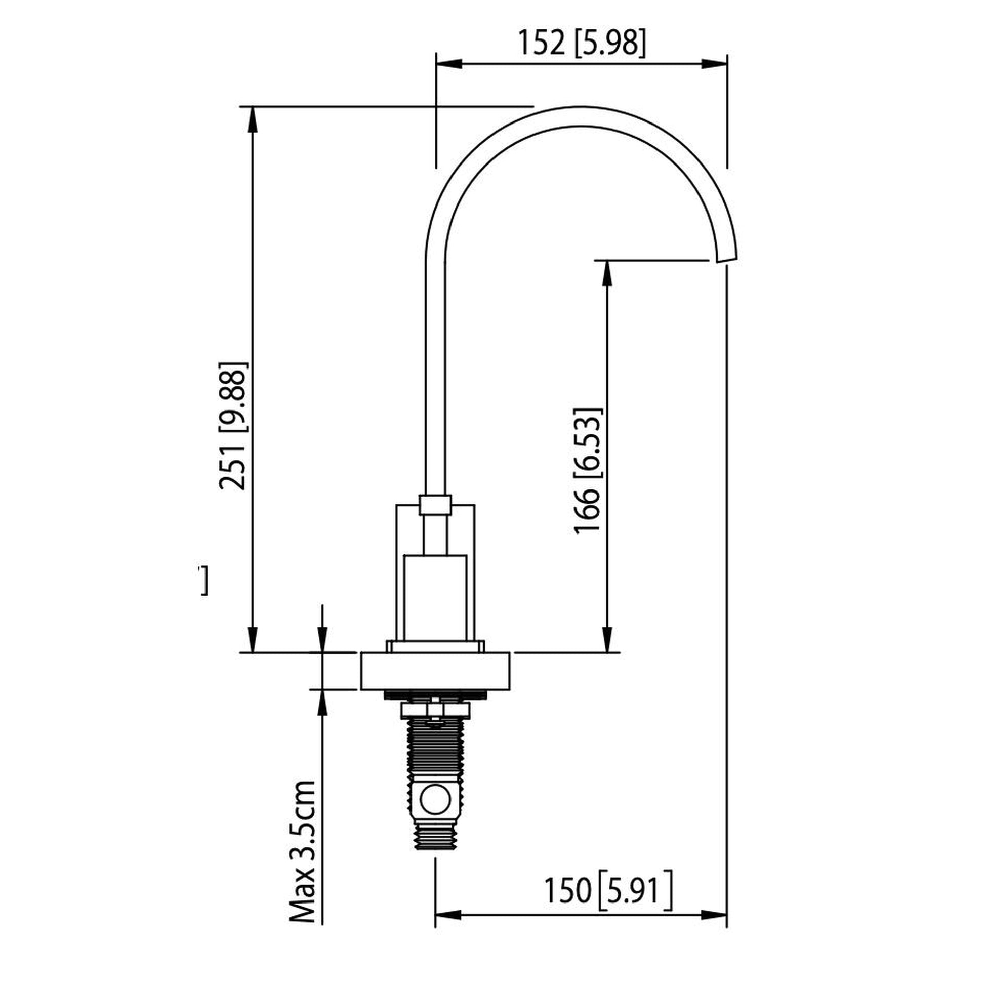 Flusso Faucets Serie 150 10" Three-Hole Chrome Solid Brass Deck-Mounted Widespread Bathroom Sink Faucet With Overflow Pop-Up Drain