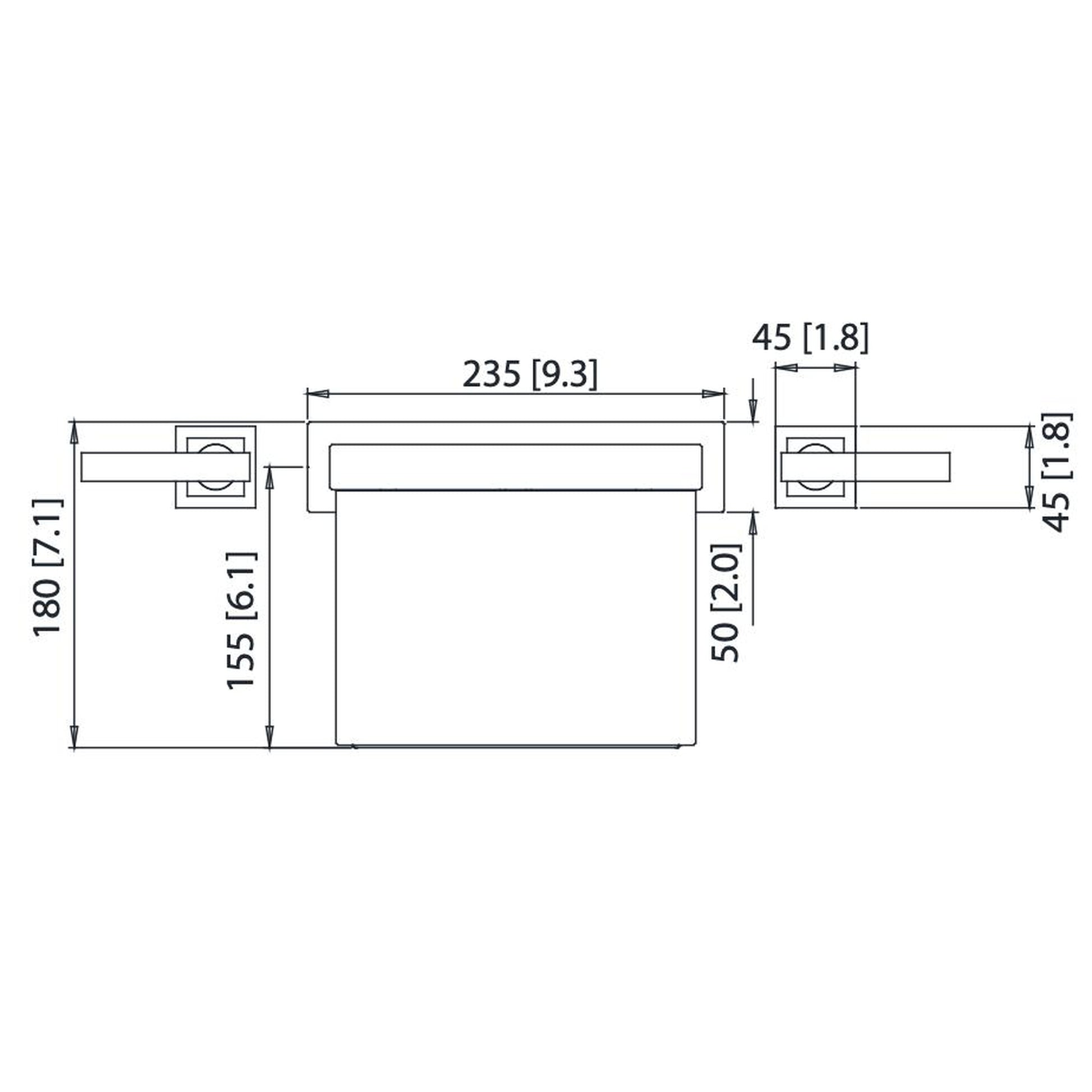 Flusso Faucets Serie 150 13" Three-Hole Chrome Deck-Mounted Cascade / Sheet Flow Waterfall Roman Bathtub Faucet With Valve Set