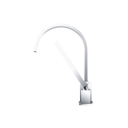 Flusso Faucets Serie 150 14" Four-Hole Chrome Solid Brass Deck-Mounted Roman Bathtub Faucet With Hand Shower