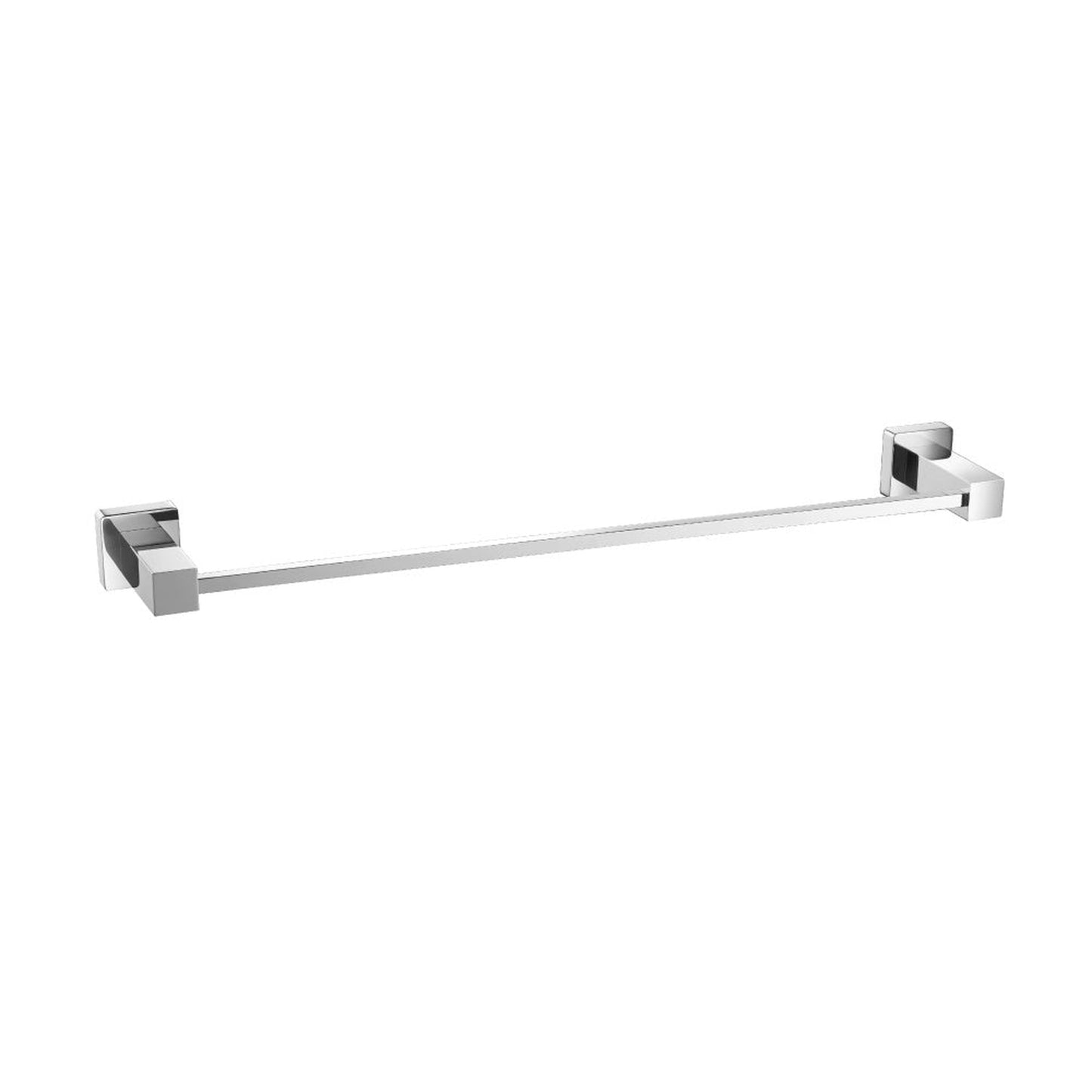 Flusso Faucets Serie 150 18" Chrome Solid Brass Wall-Mounted Bathroom Towel Bar