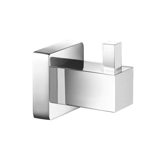 Flusso Faucets Serie 150 2" Chrome Solid Brass Wall-Mounted Bathroom Towel and Robe Hook
