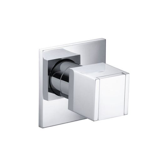 Flusso Faucets Serie 150 3" Chrome Wall Mounted Volume Control Shower Faucet Valve Trim