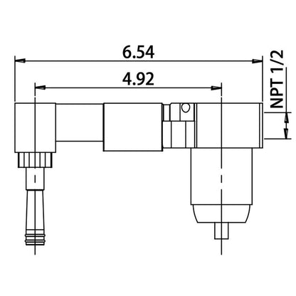 Flusso Faucets Serie 150 7" Two-Hole Chrome Wall-Mounted Bathroom Sink Faucet With Rough In Valve