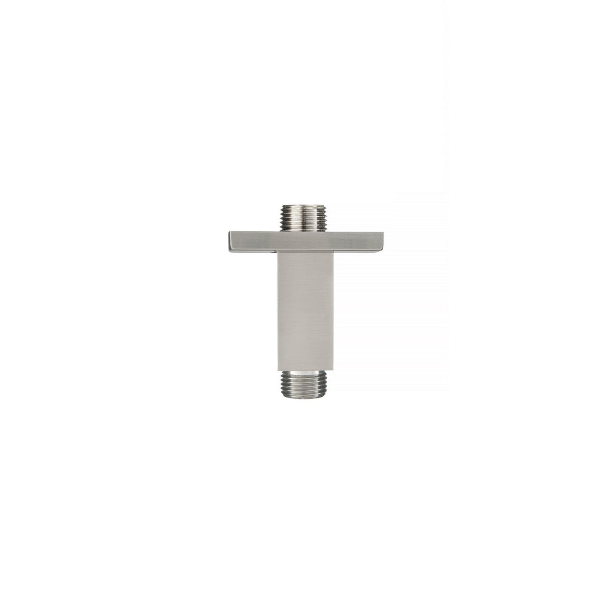Flusso Faucets Serie 160 2" Brushed Nickel PVD Solid Brass Ceiling-Mounted Shower Arm With Adjustable Sliding Flange
